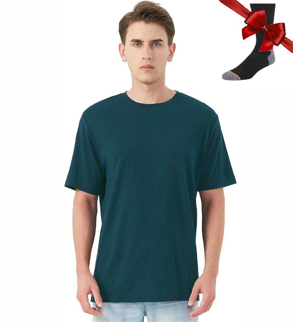 Ref. Merino 100% Wool T Shirt 170GSM -Breathable, Quick Dry & Anti