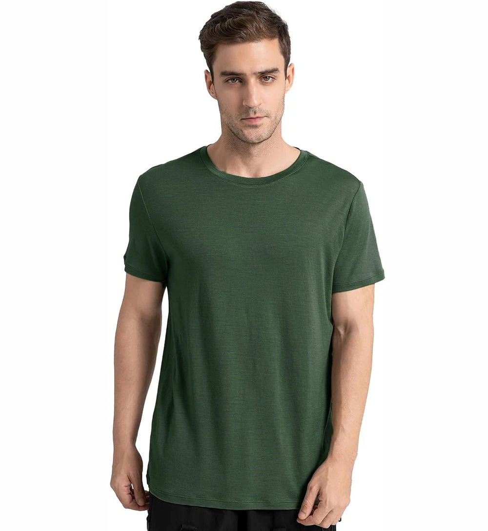 Ref. Merino 100% Wool T Shirt 170GSM -Breathable, Quick Dry & Anti Ref. Merino 100% Wool T Shirt 170GSM -Breathable, Quick Dry & Anti