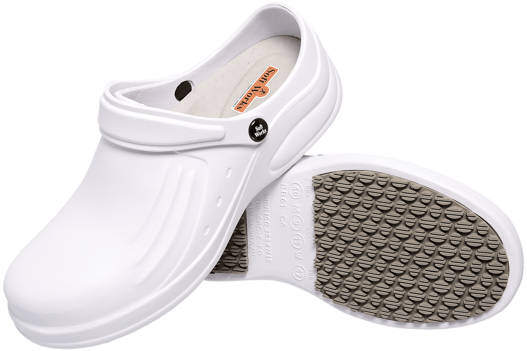 Ref. BB61 KITCHEN CLOGS WHITE - Foot Zone