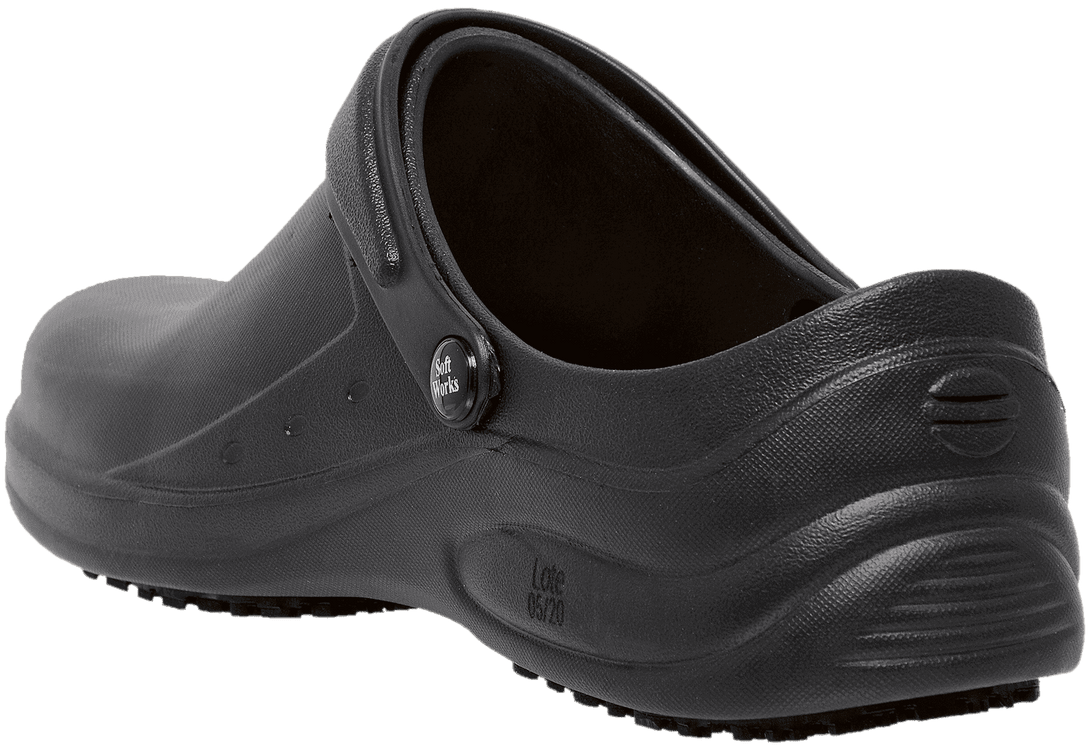 Ref. BB61 Chef Clogs Black - Comfortable Chef Shoes for Kitchen Use - Foot Zone