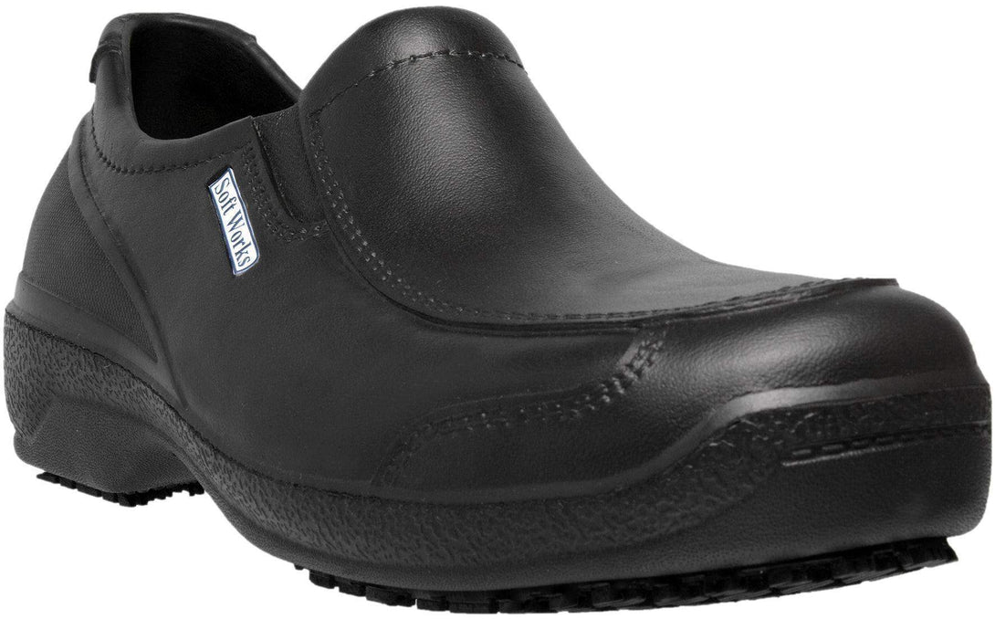 Ref. BB66  NON-SLIP WORK CLASSIC SHOES WITH TOE CAP BLACK - Foot Zone