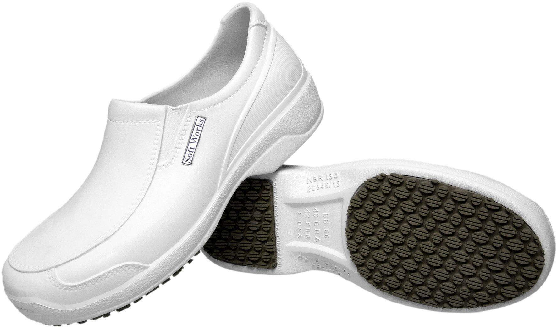 Ref. BB66 NON SLIP SHOES WITH TOE CAP WHITE Foot Zone