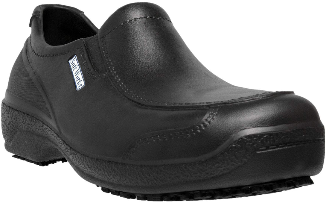 Ref. BB67  NON-SLIP WORK CLASSIC SHOES  BLACK - Foot Zone