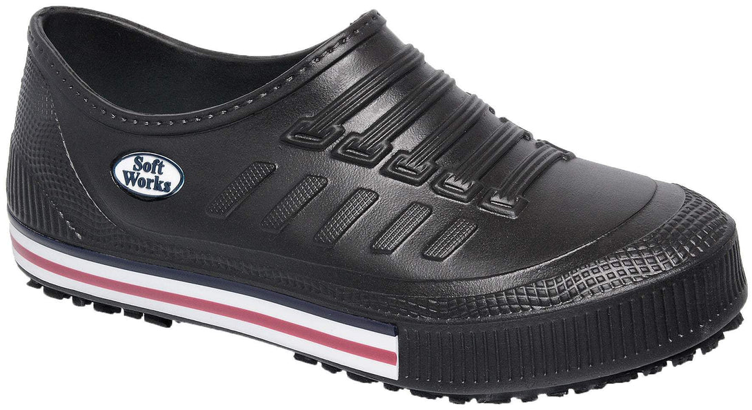 Ref. BB81 NON-SLIP SNEAKERS BLACK/R (Wholesale) - Foot Zone