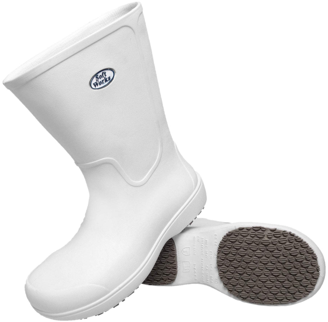 Ref. BB87 LONG WORK BOOTS WHITE (wholesale) - Foot Zone